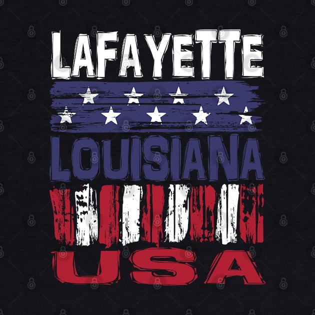 Lafayette Louisiana USA T-Shirt by Nerd_art